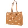 Sac cabas Louis Vuitton  Onthego en cuir monogram empreinte deux tons beige - 00pp thumbnail