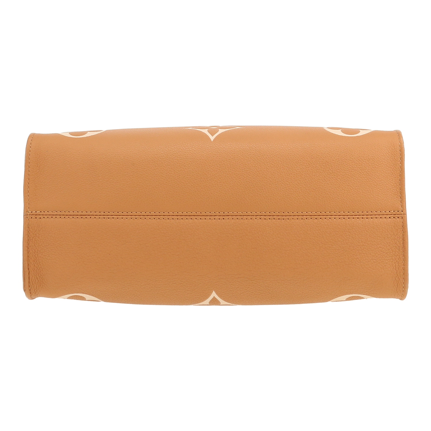 Louis Vuitton  Onthego shopping bag  in beige two tones  empreinte monogram leather - Detail D1