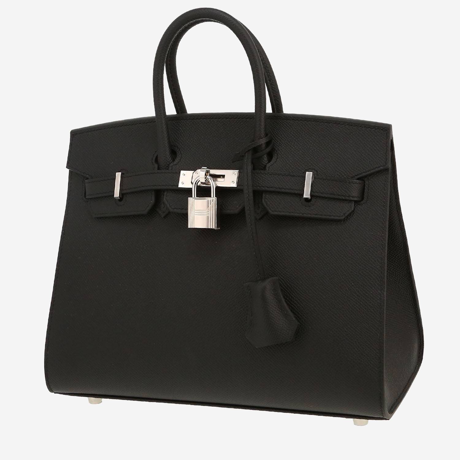 Hermès  Birkin 25 cm handbag  in black epsom leather