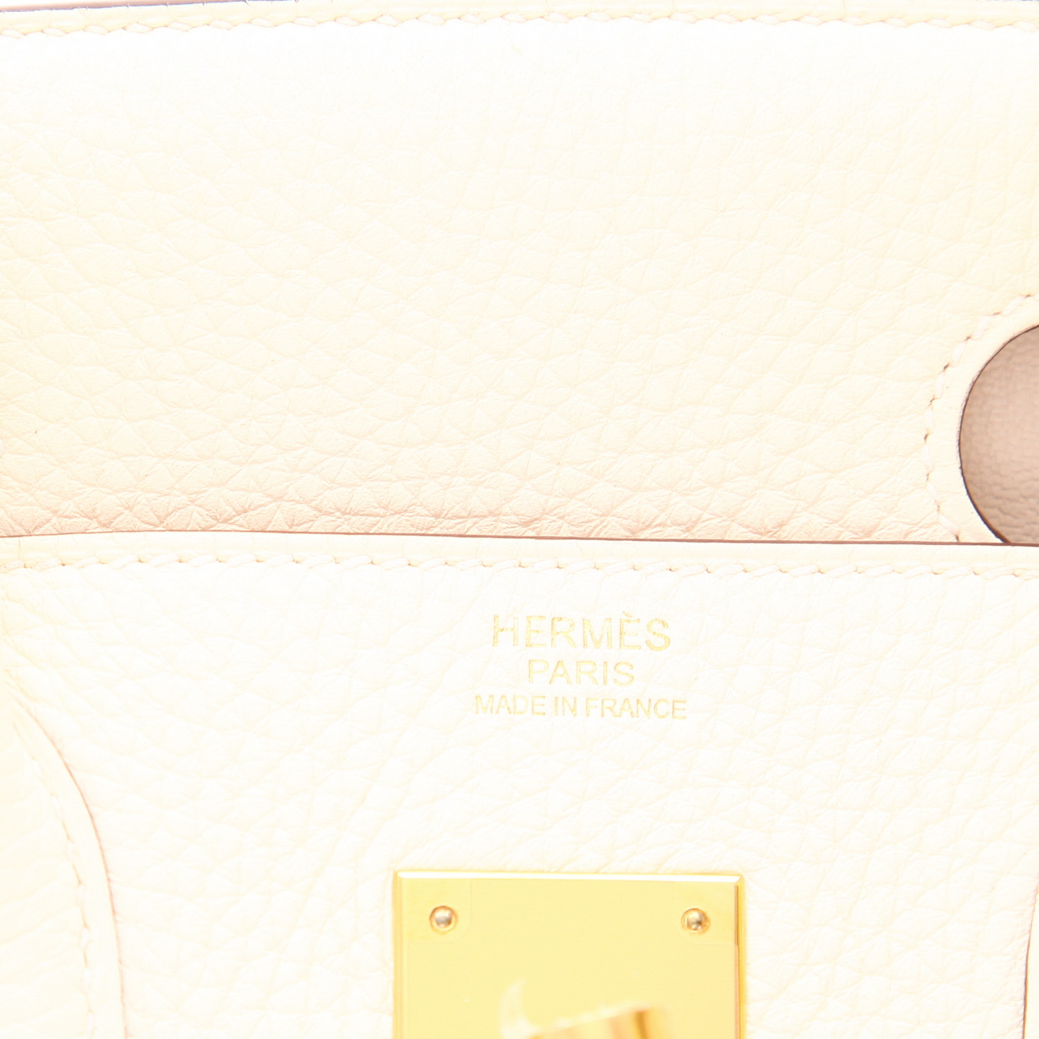 Hermès  Birkin 30 cm handbag  in Nata togo leather - Detail D2