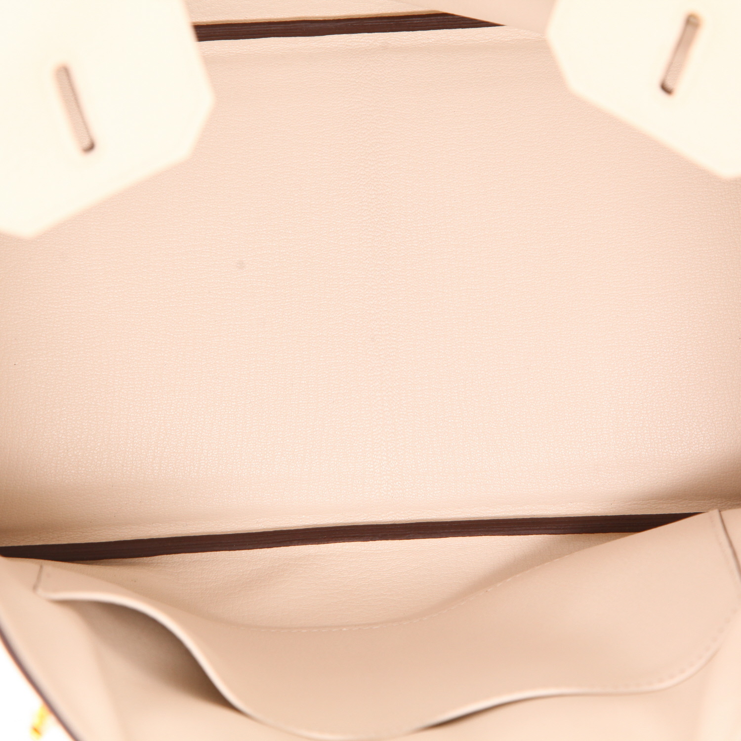 Bolso de mano Hermès  Birkin 30 cm en cuero togo Nata - Detail D3