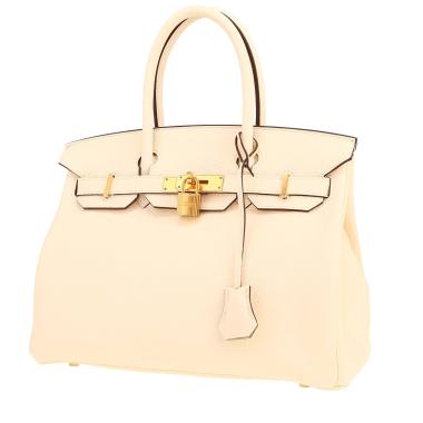 Bolso de mano Hermès  Birkin 30 cm en cuero togo Nata