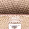 Hermès  Kelly 25 cm handbag  in beige lizzard - Detail D2 thumbnail
