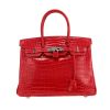 Sac à main Hermès  Birkin 30 cm en crocodile porosus rouge - 360 thumbnail