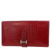 Hermès  Bearn wallet  in red alligator - 00pp thumbnail