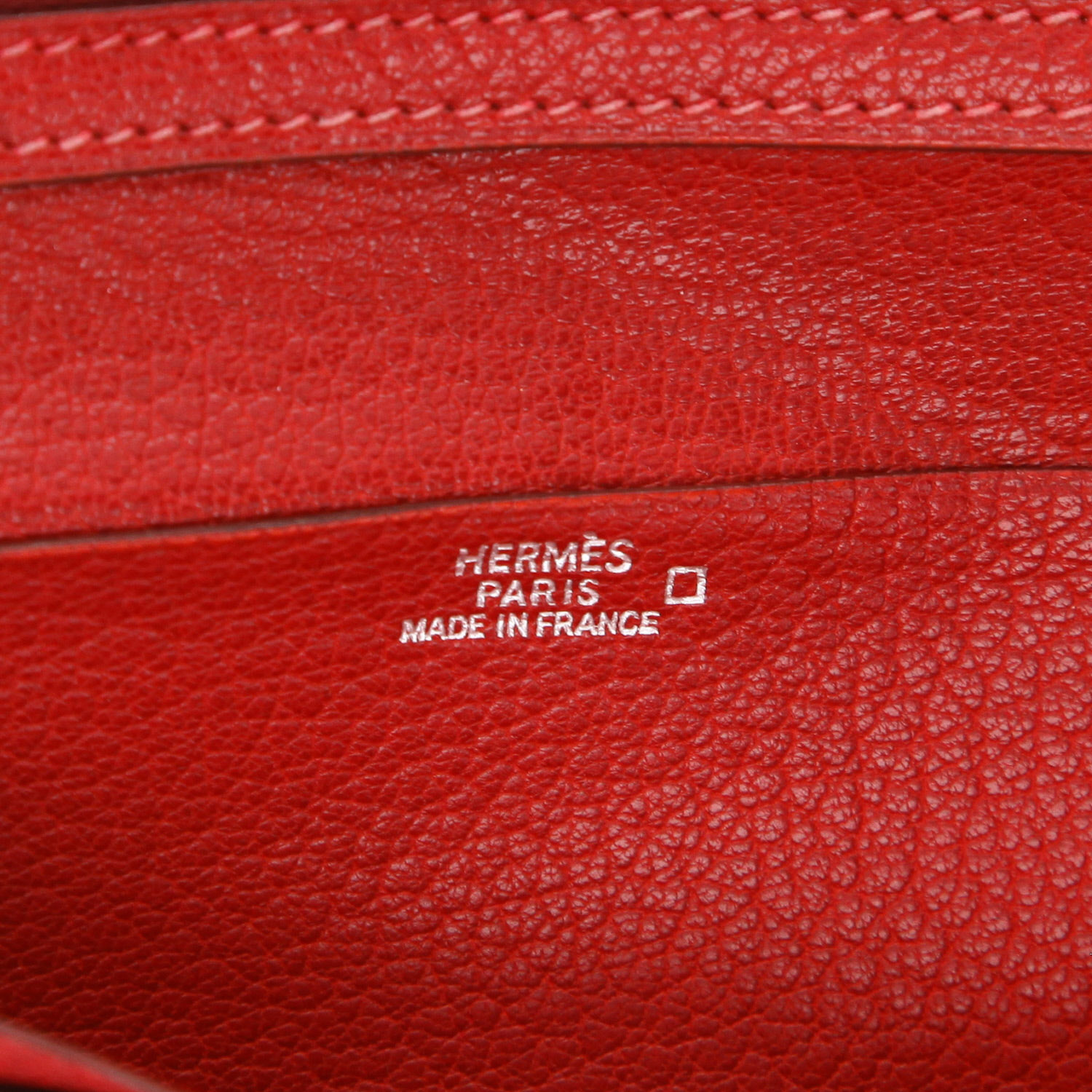 Hermès  Bearn wallet  in red alligator - Detail D2