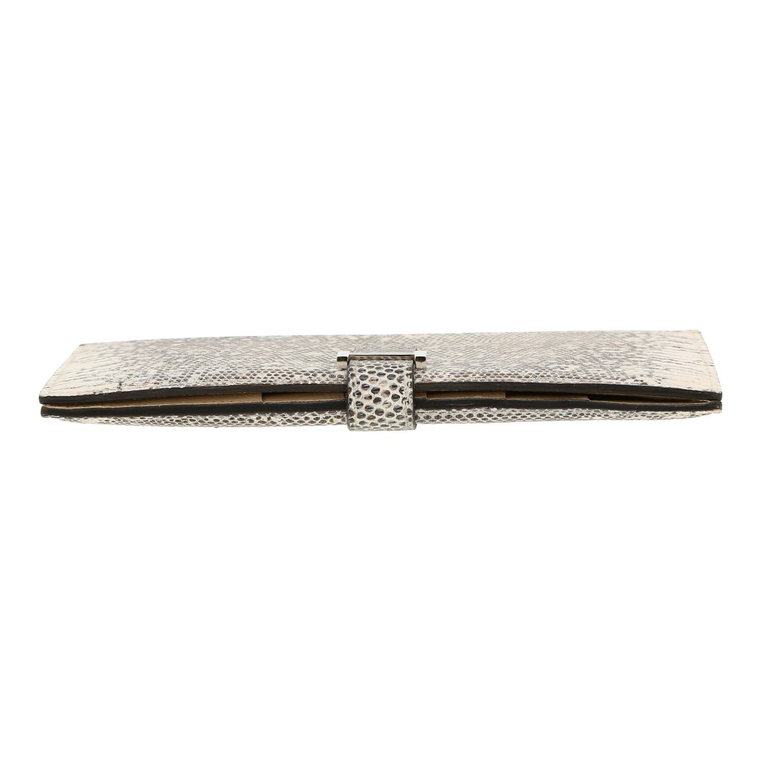 Hermès  Bearn wallet  in Craie lizzard - Detail D1