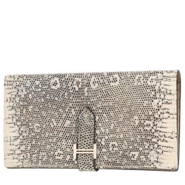 Hermès  Bearn wallet  in Ombré lizzard