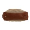Prada   handbag  in beige canvas  and beige synthetic furr - Detail D1 thumbnail