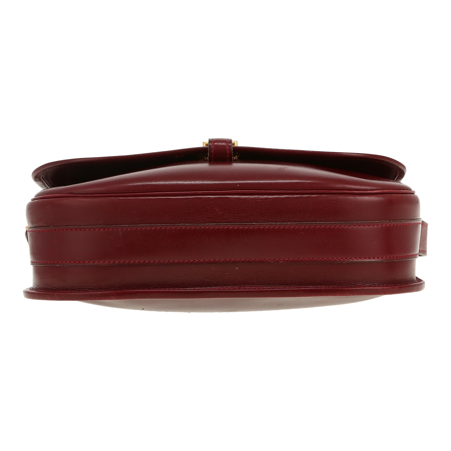 Borsa da spalla o a mano Hermès  Balle De Golf in pelle box bordeaux - Detail D1