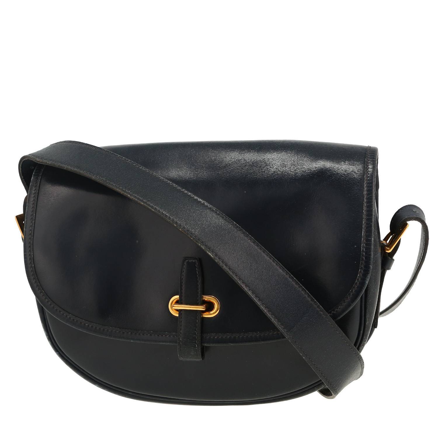 Borsa Hermès  Balle De Golf in pelle box blu marino