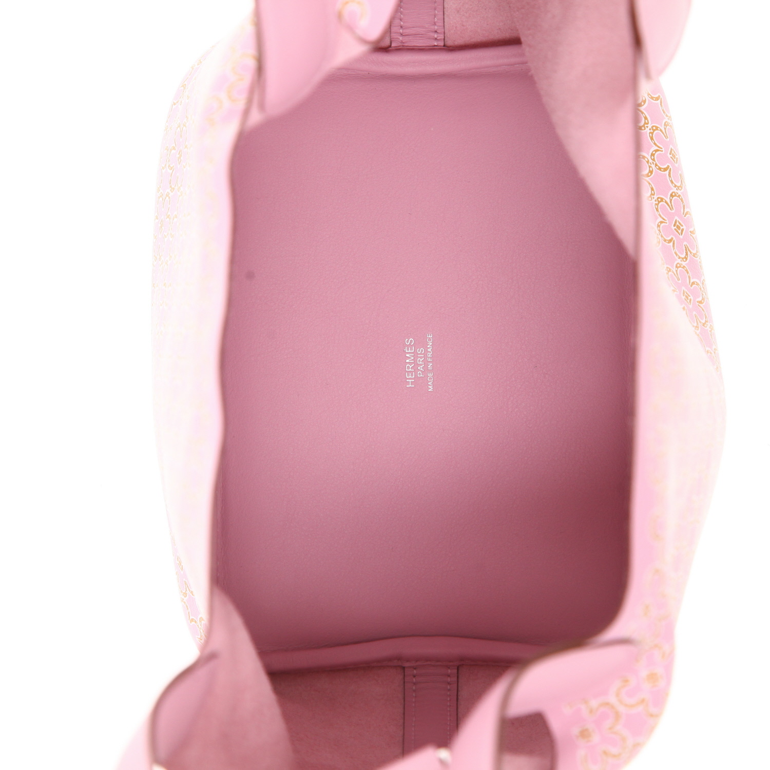 Bolso de mano Hermès  Picotin 18 cm  Lucky Daisy en cuero swift Mauve Sylvestre - Detail D3