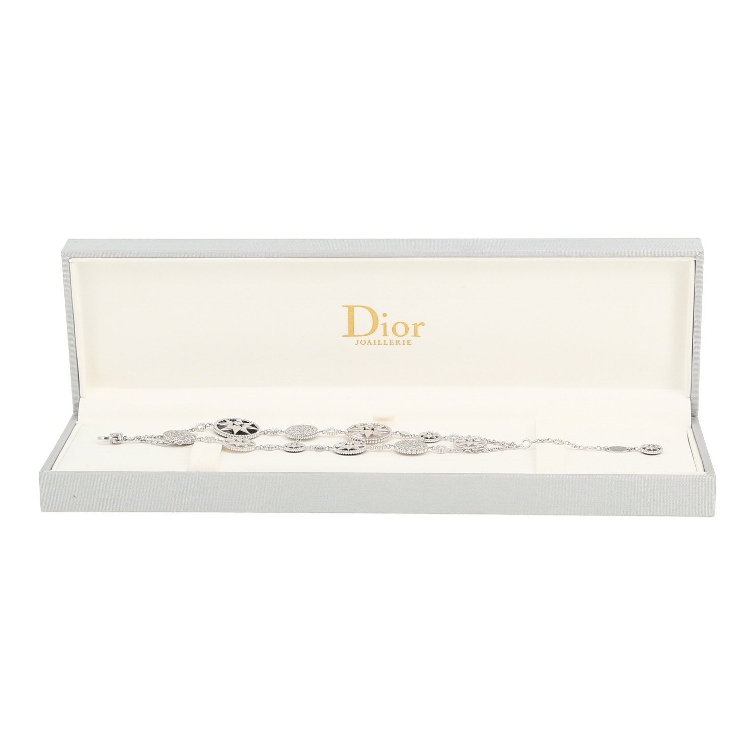 Dior Rose des vents bracelet in white gold, mother of pearl, onyx and diamonds