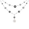 Collana Dior Rose des vents in oro bianco, onice e diamanti - 00pp thumbnail