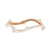 Brazalete Dior Bois de Rose de oro rosa y diamantes - 00pp thumbnail
