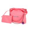 Sac cabas Chanel  22 en cuir rose - Detail D4 thumbnail