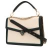 Borsa a tracolla Bulgari  Serpenti in pelle trapuntata bianca nera e verde - 00pp thumbnail