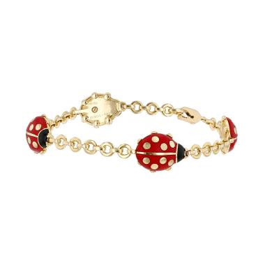 Bracciale  Cartier  in oro giallo e smalto