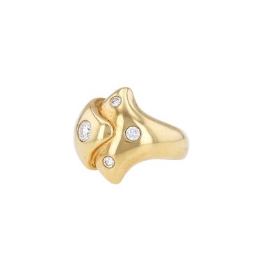 Sortija Cartier  de oro amarillo y diamantes