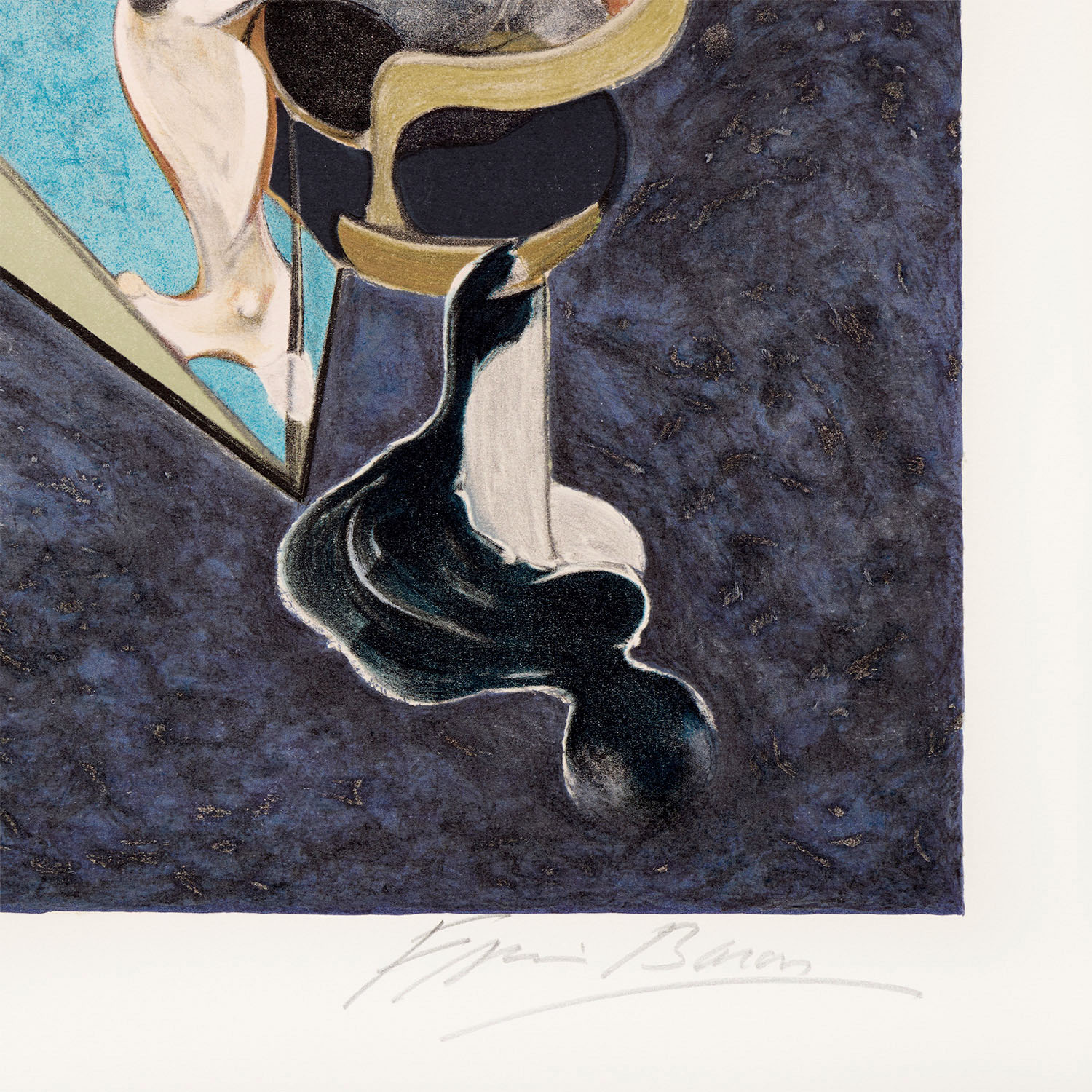 Three studies of the male back : centre panel - 1987 - Detail D3