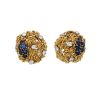 Orecchini a clip  Boucheron  in oro giallo, zaffiri e diamanti - 00pp thumbnail