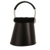Sac à main Hermès  Sabot Pluch en cuir box noir et mouton retourné noir - 00pp thumbnail