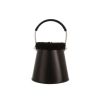 Sac à main Hermès  Sabot Pluch en cuir box noir et mouton retourné noir - 360 thumbnail