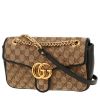 Gucci  GG Marmont shoulder bag  in beige "sûpreme GG" canvas  and black leather - 00pp thumbnail