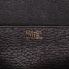 Hermès   shoulder bag  in black and gold grained leather - Detail D2 thumbnail