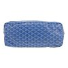 Sac cabas Goyard  Saint-Louis en toile Goyardine bleue et cuir bleu - Detail D1 thumbnail
