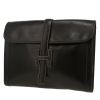 Pochette Hermès  Jige en cuir box noir - 00pp thumbnail