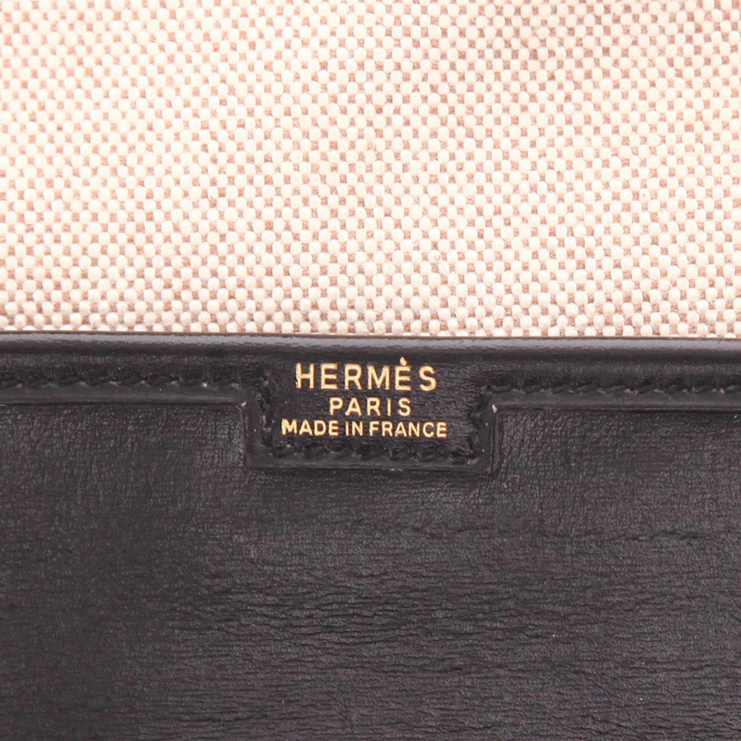 Pochette Hermès  Jige en cuir box noir - Detail D2