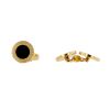 Paire de boutons de manchette tournant Bulgari Bulgari Bulgari en or jaune et onyx - 00pp thumbnail