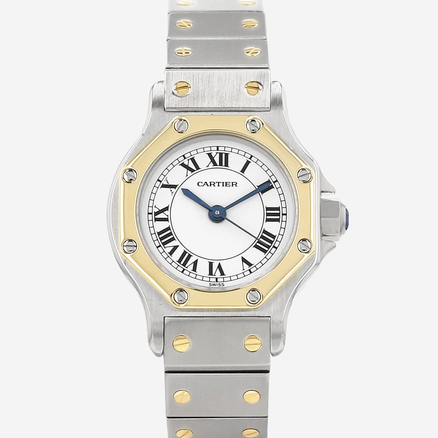 Cartier Santos Octogonale  in gold and stainless steel Ref: Cartier - 0907  Circa 1980