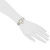 Cartier Santos Octogonale  in gold and stainless steel Ref: Cartier - 0907  Circa 1980 - Detail D1 thumbnail