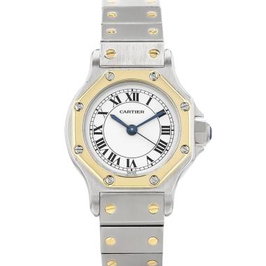 Orologio Cartier Santos Octogonale in oro e acciaio Ref: Cartier - 0907  Circa 1980