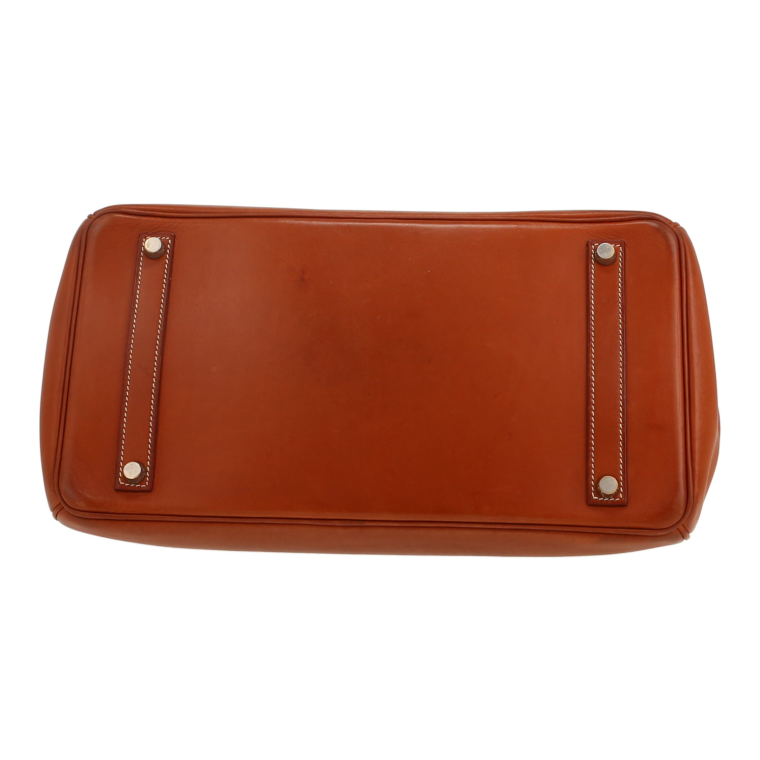 Hermès  Birkin 35 cm handbag  in fawn Barenia leather - Detail D1