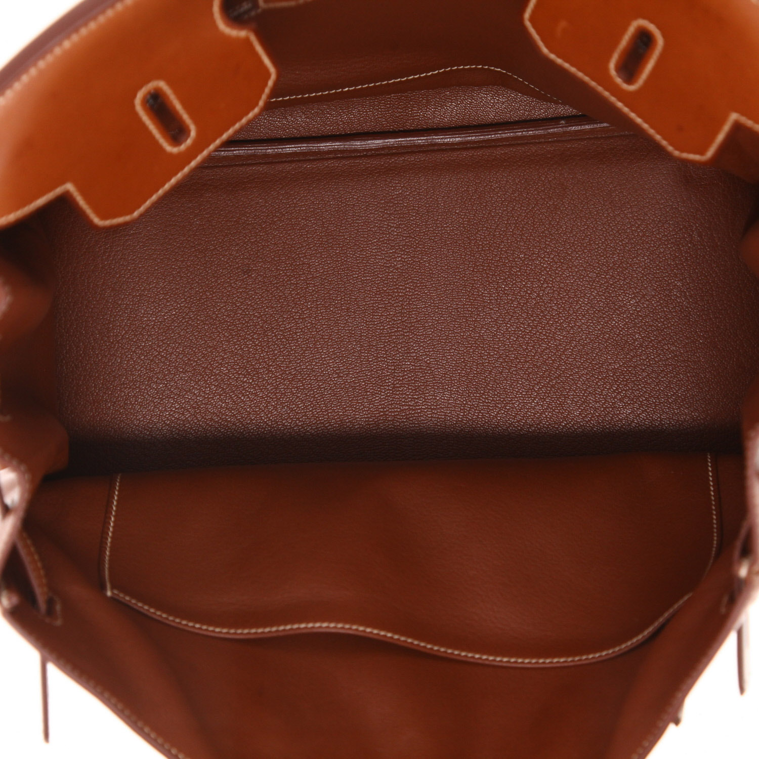 Sac à main Hermès  Birkin 35 cm en cuir Barénia fauve - Detail D3