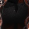 Zaino Hermès  Marin in tela marrone e pelle nera - Detail D3 thumbnail