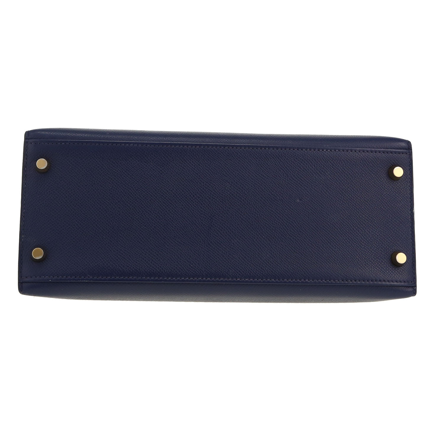 Borsa Hermès  Kelly 28 cm in pelle Epsom blu notte - Detail D1