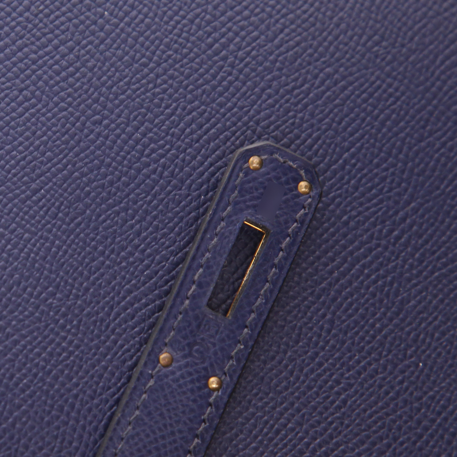 Hermès  Kelly 28 cm handbag  in dark blue epsom leather - Detail D4