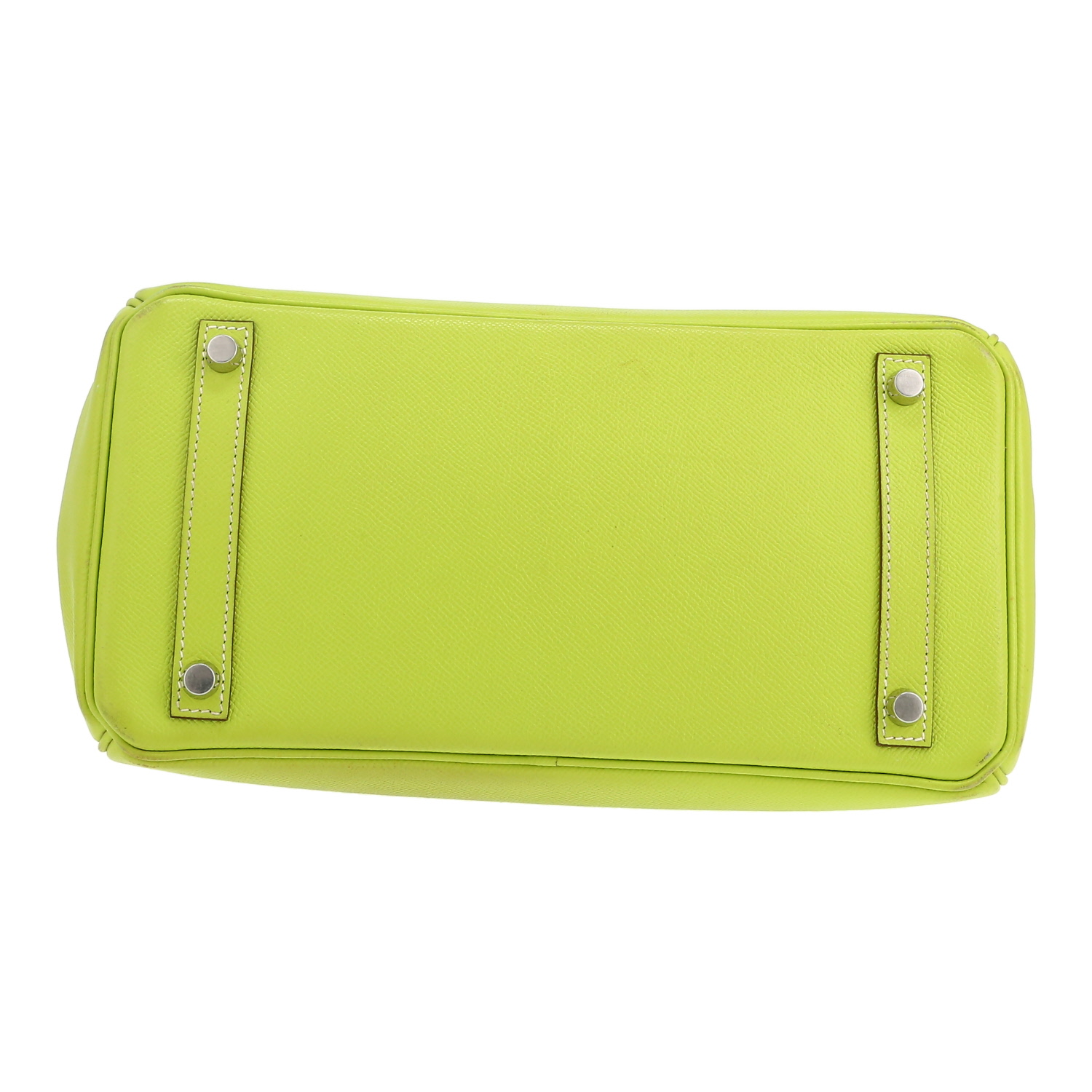 Hermès  Birkin Verso 30 cm handbag  in green epsom leather - Detail D1