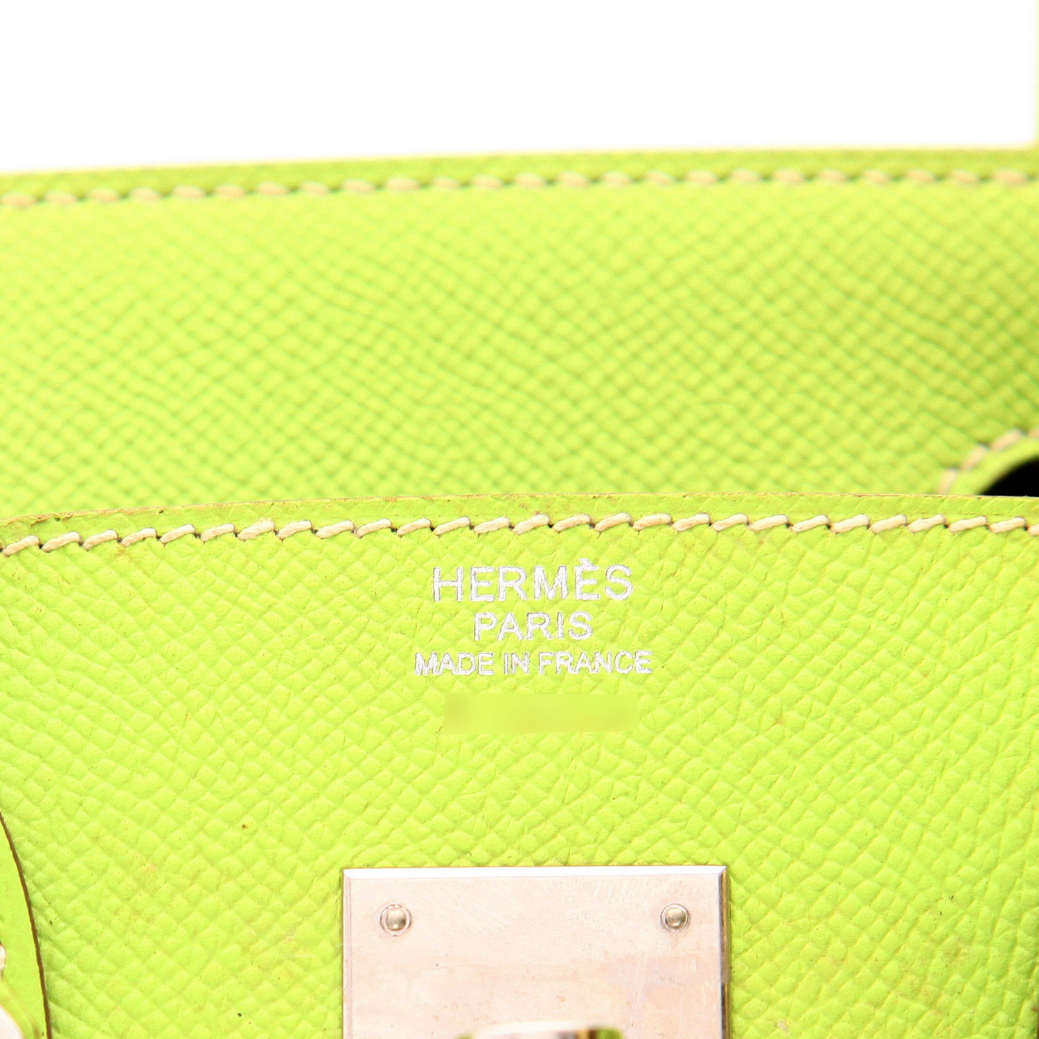 Borsa Hermès  Birkin Verso 30 cm in pelle Epsom verde - Detail D2