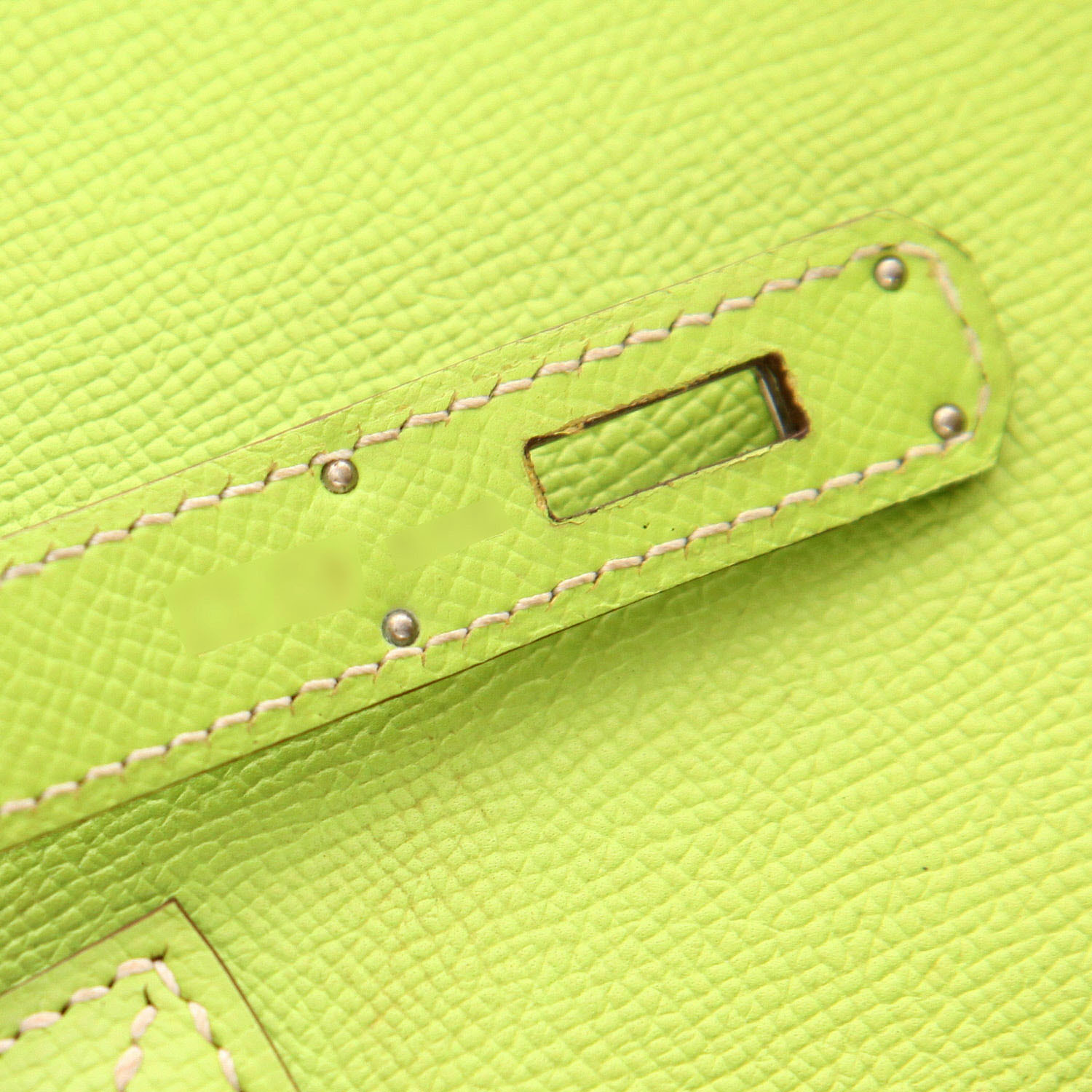 Sac à main Hermès  Birkin Verso 30 cm en cuir epsom vert - Detail D4