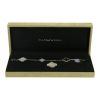Van Cleef 
Arpels Magic Alhambra bracelet in white gold, mother of pearl and chalcedony - Detail D2 thumbnail