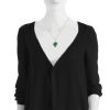 Collier Pomellato Ritratto grand modèle en or rose, malachite et diamants noir - Detail D1 thumbnail