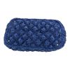 Bolso de mano Prada   en raffia azul - Detail D1 thumbnail