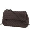 Sac bandoulière Bottega Veneta   en cuir tressé marron - 00pp thumbnail