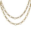 Hermès Audierne long necklace in yellow gold - 00pp thumbnail