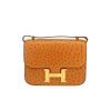 Hermès  Constance handbag  in gold ostrich leather - 360 thumbnail